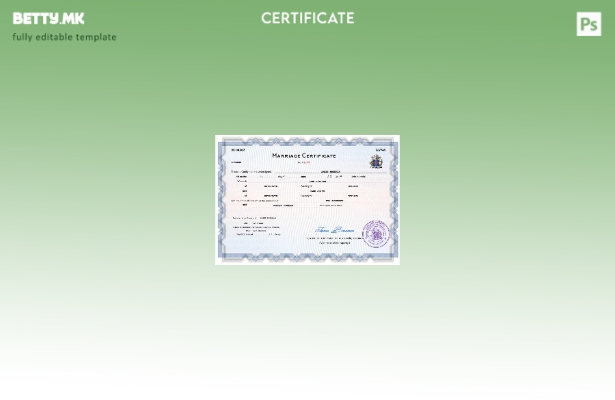 Модерен стил Исландски извод за брак Шаблон за Word и PDF